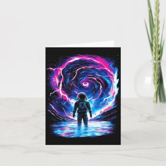 Carte Astronaut Cosmic Outer Space Galaxy Science  (Devant)