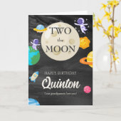 Carte Astronaut Espace extra-atmosphérique 2e anniversai (Fleur jaune)