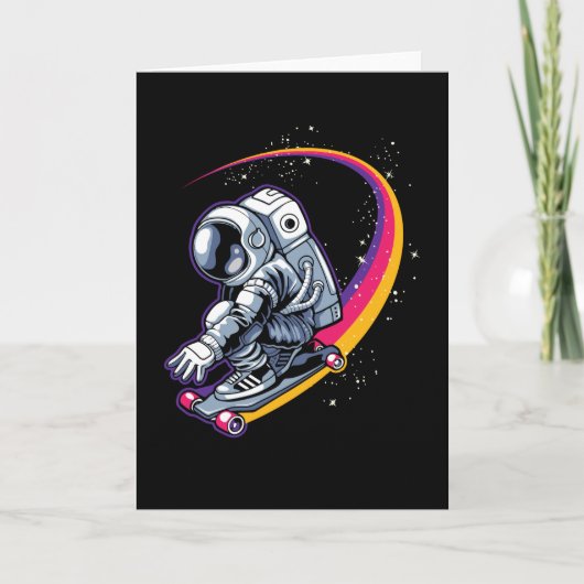 Carte Astronaut et planche à voile (Devant)