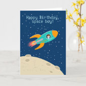 Carte Astronaute (Fleur jaune)