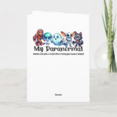 Carte Astronaute avec reflet d'OVNI | Anniversaire (Dos)