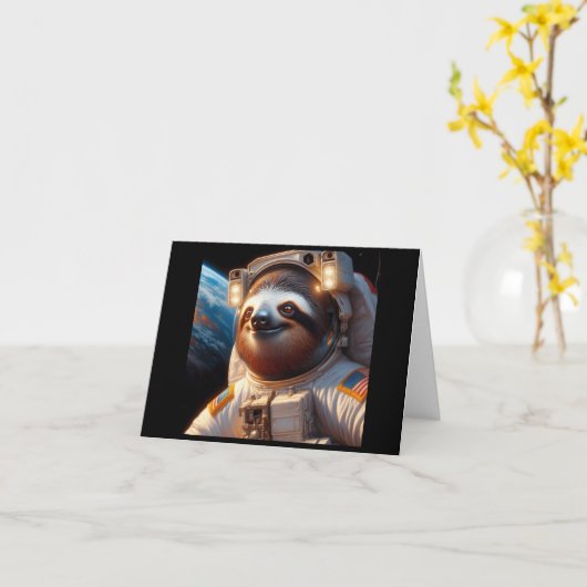 Carte Astronaute de Sloth (Fleur jaune)