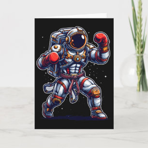 Carte Astronaute Muay Thai Boxe Karaté Kickboxing Marti