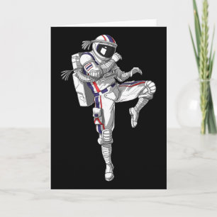 Carte Astronaute Muay Thai Boxe Karaté Kickboxing Marti
