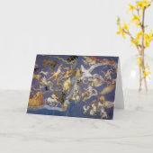 Carte Astronomie vintage Constellations célestes Fresco (Fleur jaune)