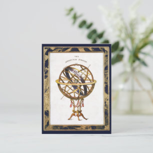 Carte Astronomie Vintage, Sphère Artificielle ou Sphère 