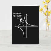 Carte Asymptote de fonction Geek Prof de maths Pun Vous (Fleur jaune)