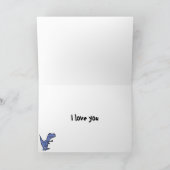 Carte AT- Amour à la première bouchée Dinosaur (Intérieur)