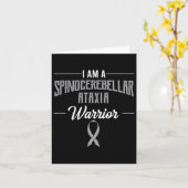 Carte Ataxia Warrior Awareness Ribbon Sca Patient (Fleur jaune)