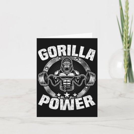 Carte Atelier de musculation Gorilla (Devant)