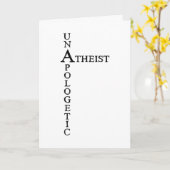 Carte Athée convaincu (Fleur jaune)