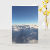 Carte athée de condoléance de coucher du soleil (Fleur jaune)