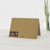 Carte Atheist dinosaur and Santa Christmas (Dos)