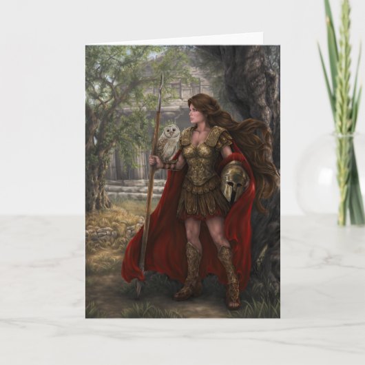 Carte Athena de la déesse par l'artiste Lindsay Ar (Devant)