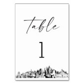 Carte Atlanta Skyline Table Numéro 3.5x5 (Par défaut)