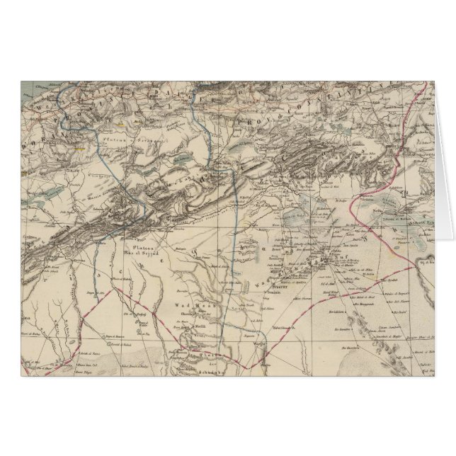 Carte Atlas Algérie (Devant horizontal)