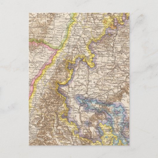 Carte Atlas de Baden Allemagne (Devant)