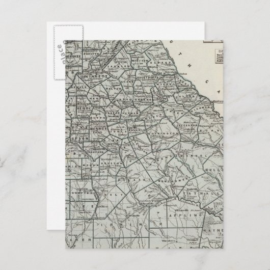 Carte atlas de Géorgie (Devant / Derrière)