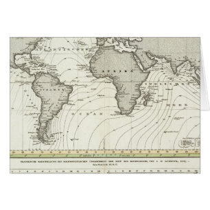 Carte Atlas des vagues de marée