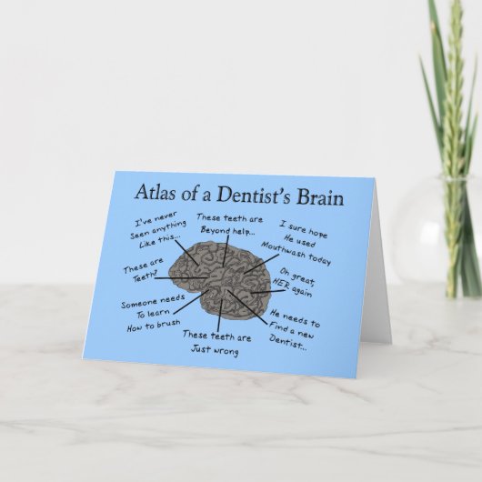 Carte Atlas du cerveau d'un dentiste (Devant)