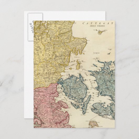 Carte Atlas du Danemark (Devant / Derrière)