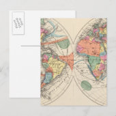 Carte Atlas mondial avec courants et alizés (Devant / Derrière)