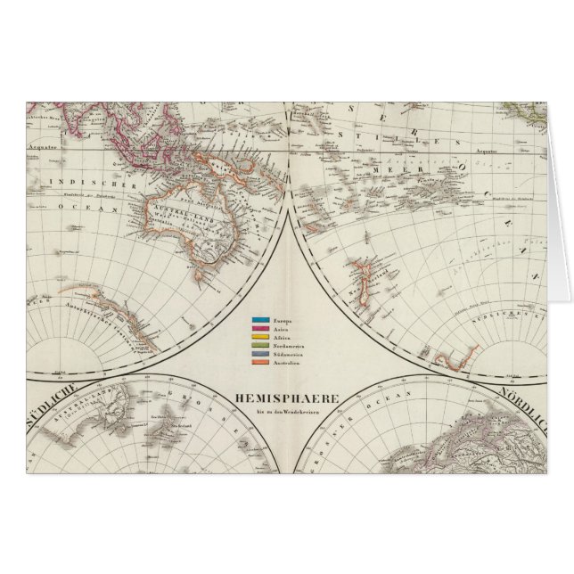 Carte Atlas Planiglob der Erde (Devant horizontal)