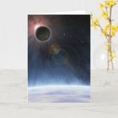 Carte Atmosphère extérieure de la planète Terre (Fleur jaune)