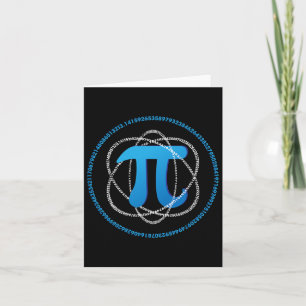 Carte Atom Pi Day Math Science Lover Cadeau