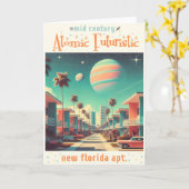 Carte Atomique Futuriste Appartements New Florida (Fleur jaune)