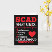 Carte Attaque Cardiaque Scad Cardiaque Spontanée Disques (Fleur jaune)