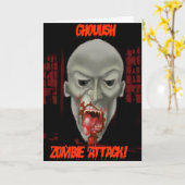 Carte Attaque de Ghoulish Zombie (Fleur jaune)