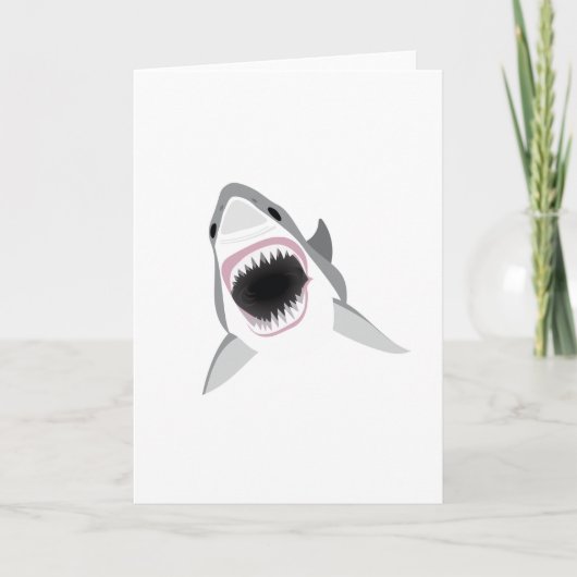 Carte Attaque de requin - Bite du grand requin blanc (Devant)