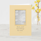 Carte Atteignez ! Encouragement des filles (Fleur jaune)