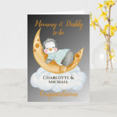 Carte Attendez-vous à ce que maman et papa soient des pa (Fleur jaune)