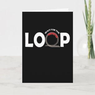 Carte Attendre Le Rollercoaster De Boucle