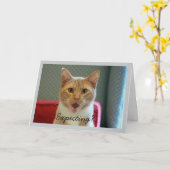 Carte Attendre un bébé (Fleur jaune)