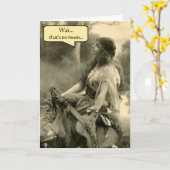 Carte "Attends...ce n'est pas une lune" Que le quatrième (Fleur jaune)