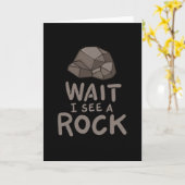 Carte Attends De Voir Un Rock (Fleur jaune)