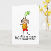 Carte Attente de l'inattendu - Anniversaire tardif (Fleur jaune)