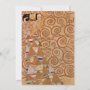 Carte Attente par Klimt Art Nouveau victorien vintage