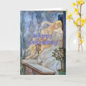 Carte Attentes blondes de Rapunzel (Fleur jaune)