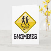 Carte Attention aux mombies (Fleur jaune)