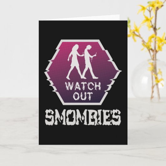 Carte Attention aux mombies (Fleur jaune)