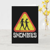 Carte Attention aux mombies (Fleur jaune)