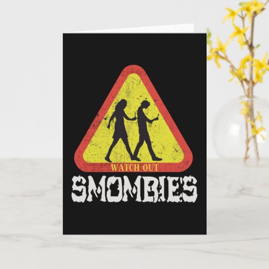 Carte Attention aux mombies (Fleur jaune)