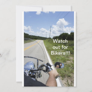 Carte Attention aux motards