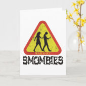 Carte Attention aux Smombies (Fleur jaune)