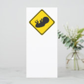 Carte Attention : Baby Ahead ! (Debout devant)