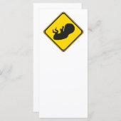 Carte Attention : Baby Ahead ! (Devant / Derrière)